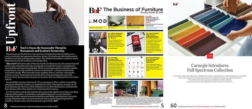 Bellow Press - Previous Editions of Workplaces Magazine and The Business of  Furniture